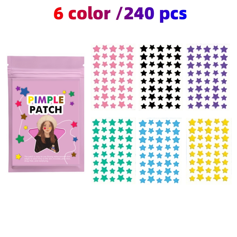 Hydrocolloid Acne Patch - แพ็คครอบครัว 240/720 ชิ้น สตาร์ ไฮโดรคอลลอยด์ แพทช์