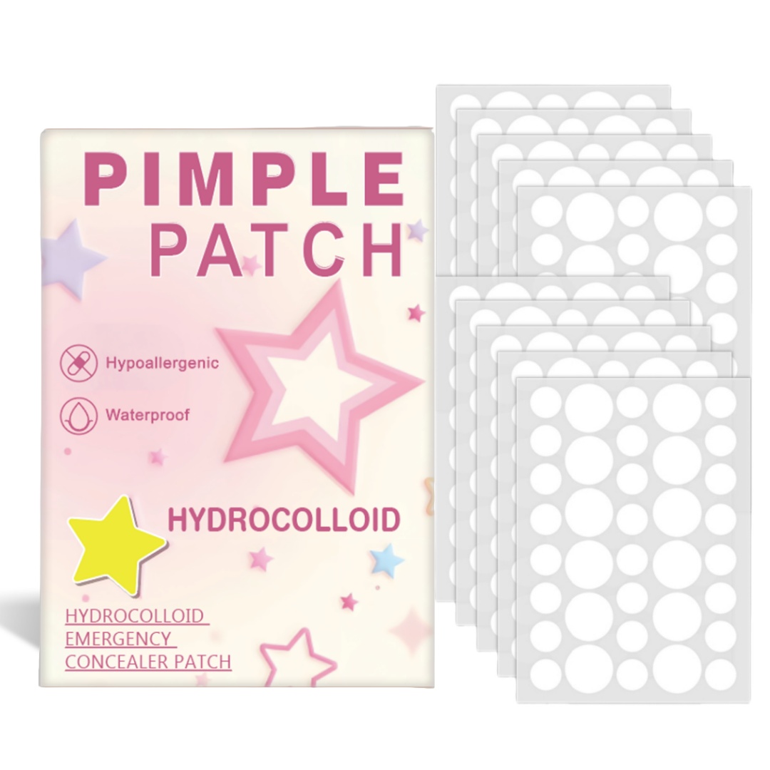 Hydrocolloid Acne Patch - แผ่นแปะสิวไฮโดรคอลลอยด์, สติ๊กเกอร์ปิดสิวไฮโดรคอลลอยด์, ปกปิดสิวและรอยตำหนิ, สติ๊กเกอร์สำหรับกลางคืนสำหรับใบหน้าและผิว