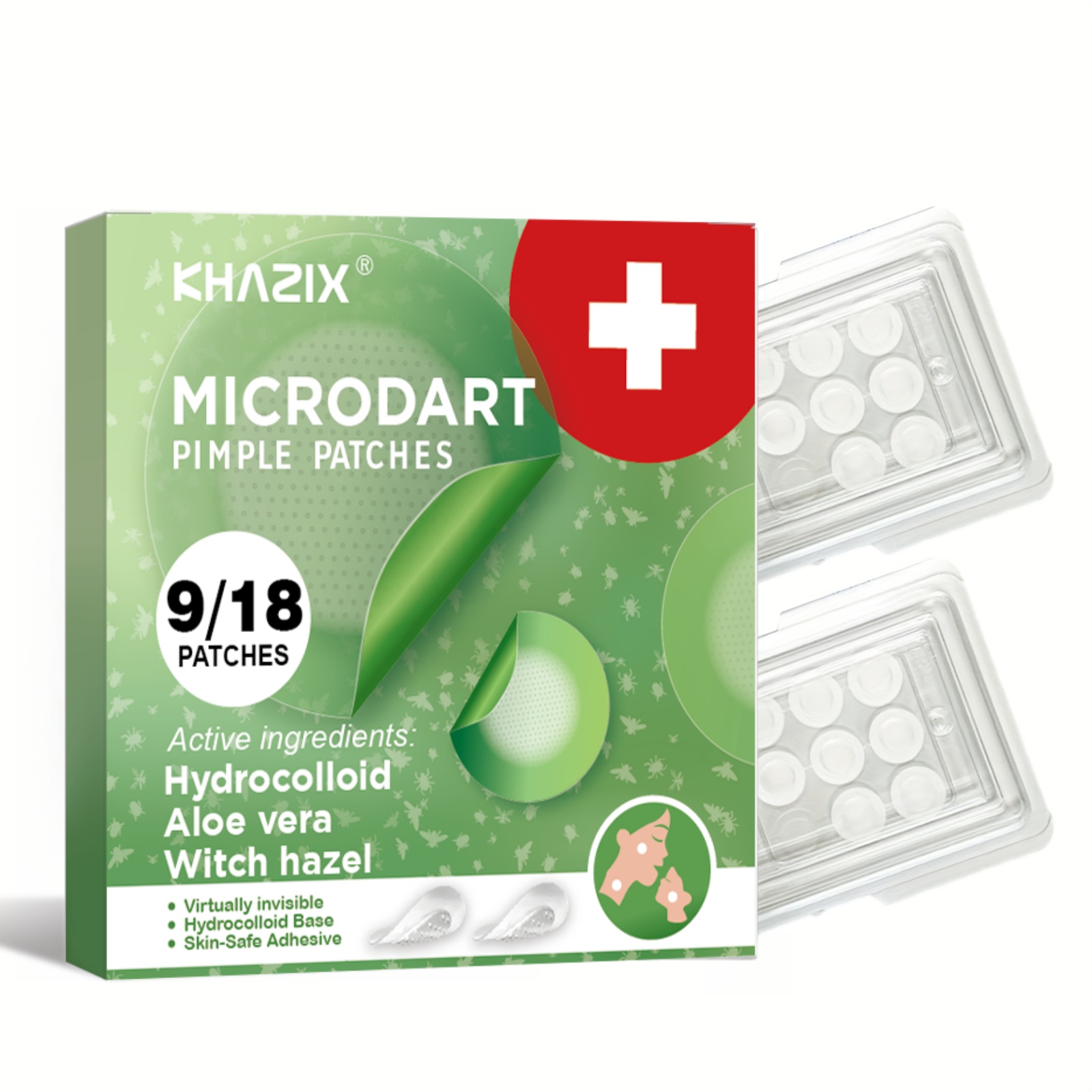 Hydrocolloid Acne Patch - แผ่นแปะสิวไมโครดาร์ทแบบค้างคืน - ลดรอยสิวขณะนอนหลับด้วยเทคโนโลยีไฮโดรคอลลอยด์ที่มองไม่เห็น เพื่อผิวกระจ่างใสในตอนเช้า