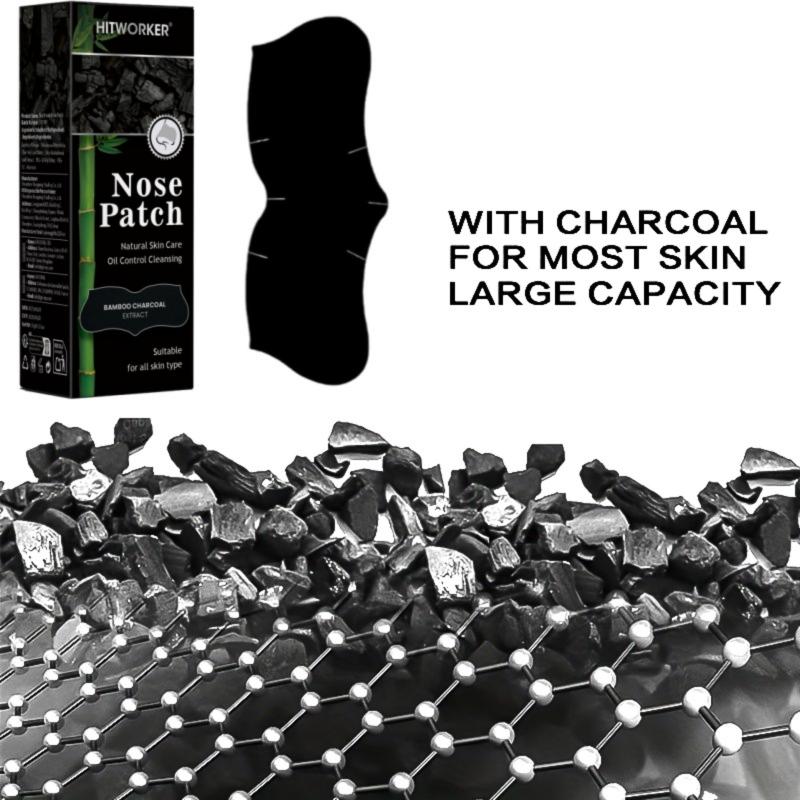 Charcoal Pore Strip - 20/30/50 ชิ้นแผ่นลอกสิวเสี้ยนทำความสะอาดล้ำลึก | แผ่นมาส์กกำจัดสิวเสี้ยนจากถ่านไม้ไผ่สำหรับทำความสะอาดรูขุมขนบริเวณจมูก