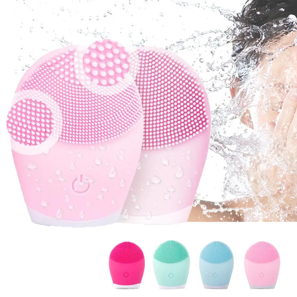 Skincare B Erl - ไฟฟ้าซิลิโคนFacial CleanserนวดSkincareเครื่องมือนวดความงามเครื่องการสั่นสะเทือนทําความสะอาดรูขุมขนSelf Provided Batter