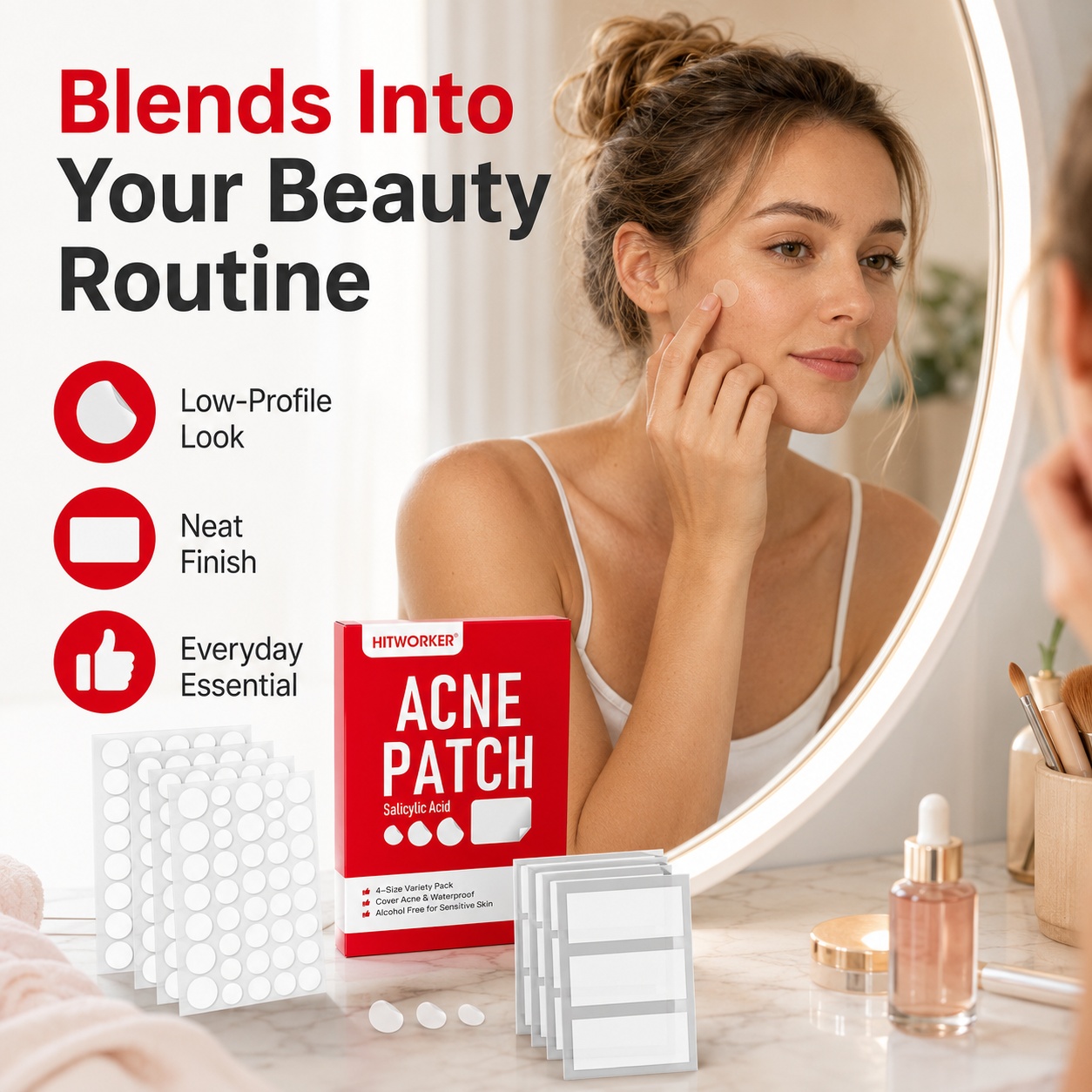 แผ่นแปะสิวไฮโดรคอลลอยด์, 510 ช - Hydrocolloid Acne Patch บทวิจารณ์และราคา