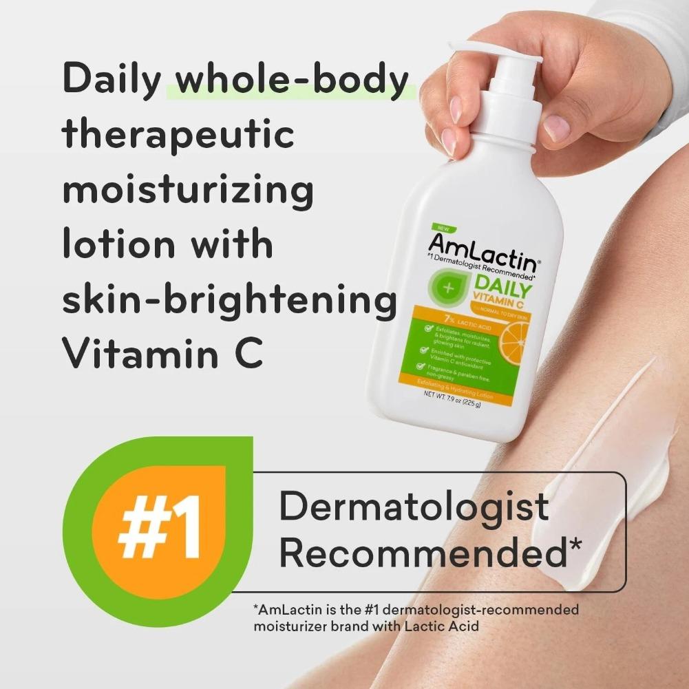 โลชั่นบำรุงผิวกาย Amlactin Rap - Lactic Acid Toner บทวิจารณ์และราคา