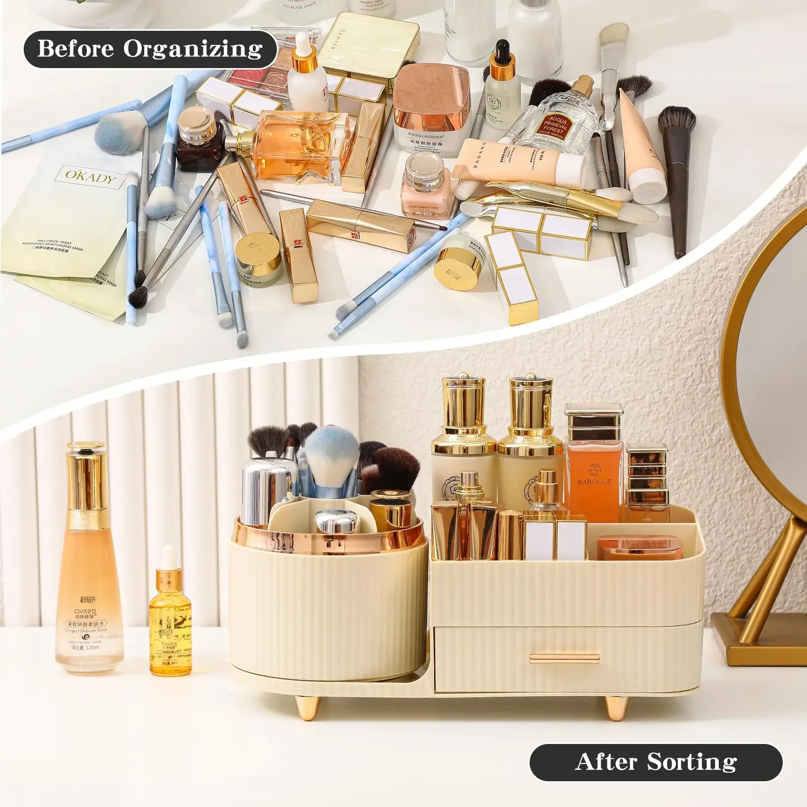 ที่ใส่แปรงแต่งหน้า ความจุขนาดใ - Skincare B Erl บทวิจารณ์และราคา