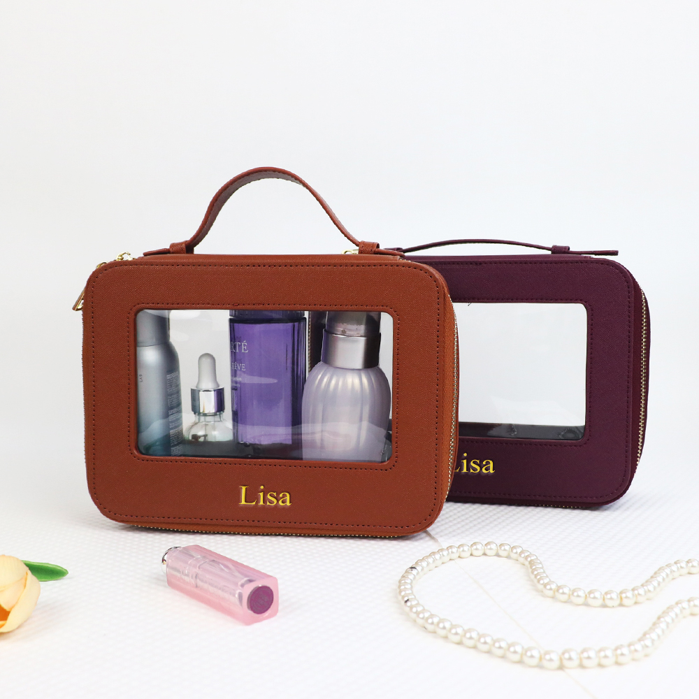 กระเป๋าเครื่องสำอางหนังแบบกำหน - Skincare B Erl บทวิจารณ์และราคา