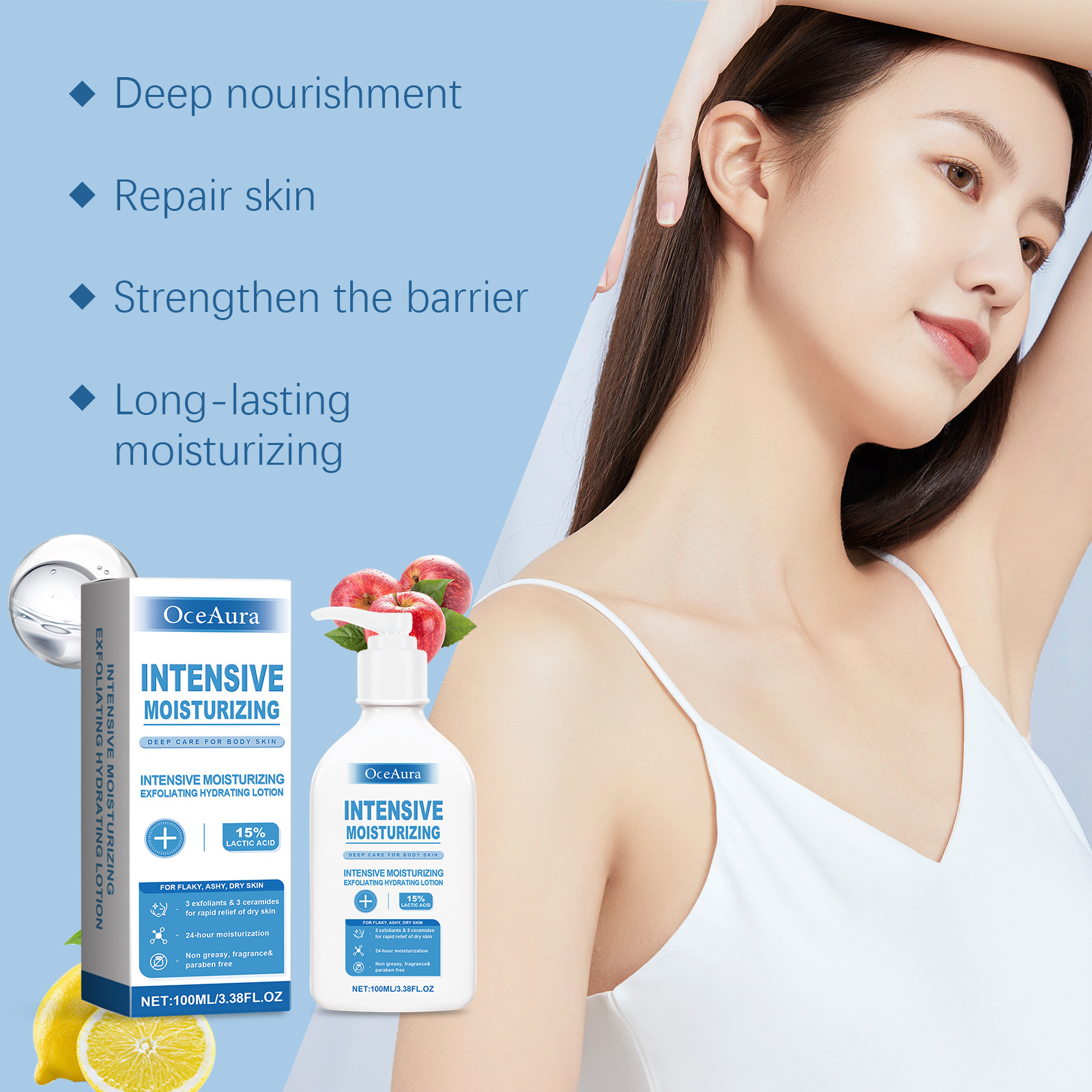โอเชอรา อินเทนซีฟ ฮีลลิ่ง บอดี - Lactic Acid Toner บทวิจารณ์และราคา