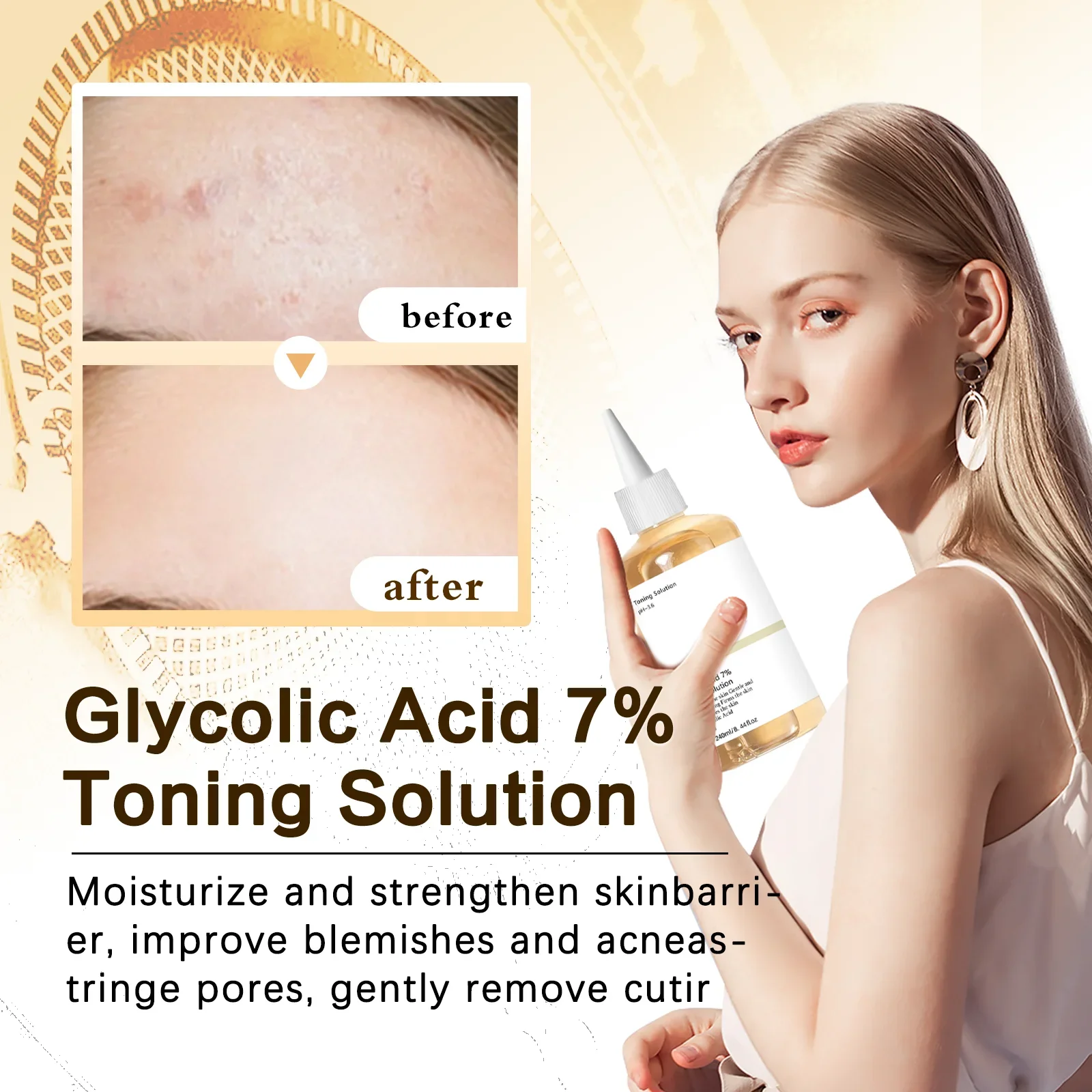 กรดไกลโคลิก 7% โทนเนอร์ผลัดเซล - Lactic Acid Toner บทวิจารณ์และราคา