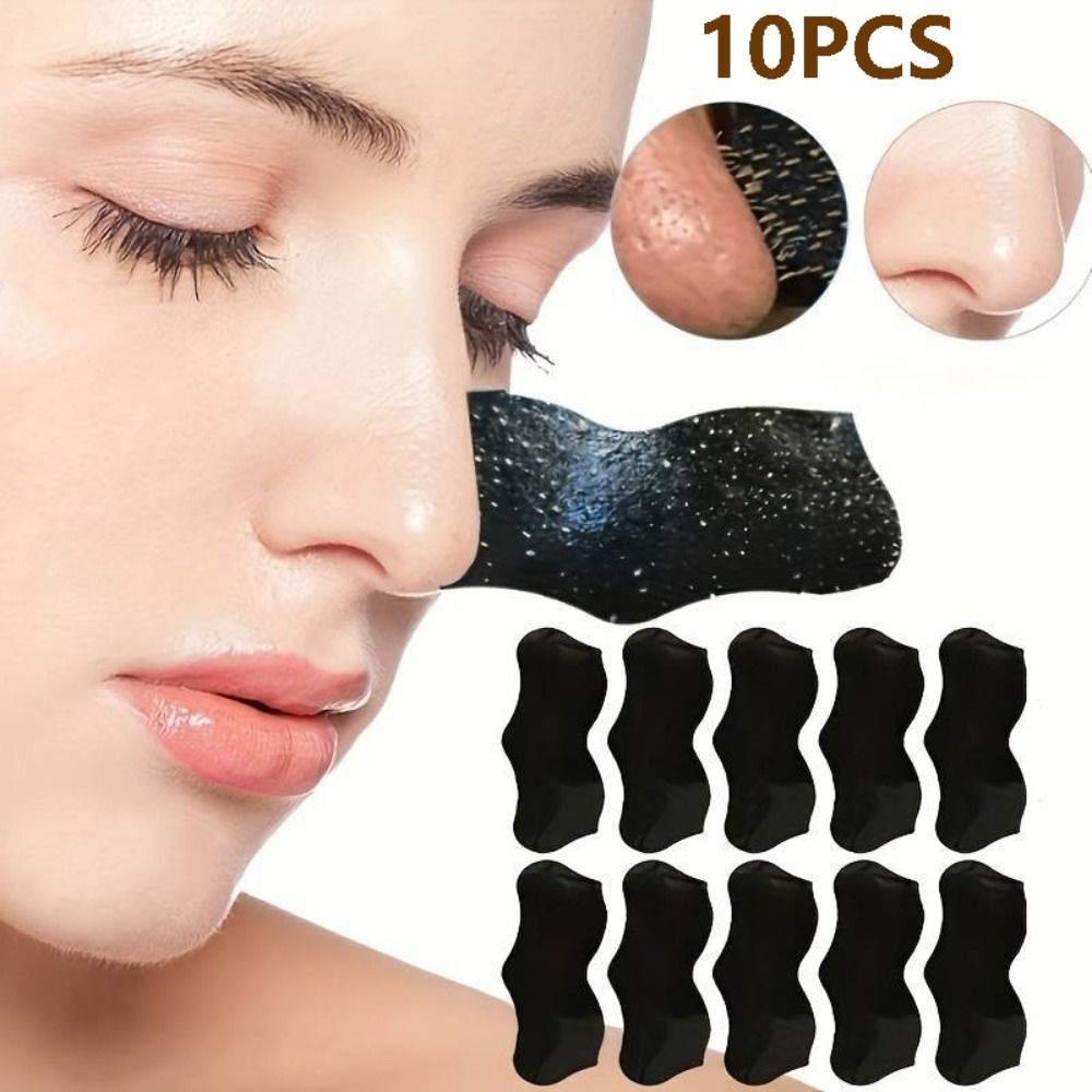 แผ่นลอกสิวเสี้ยนแบบลึก 10 ชิ้น - Charcoal Pore Strip บทวิจารณ์และราคา