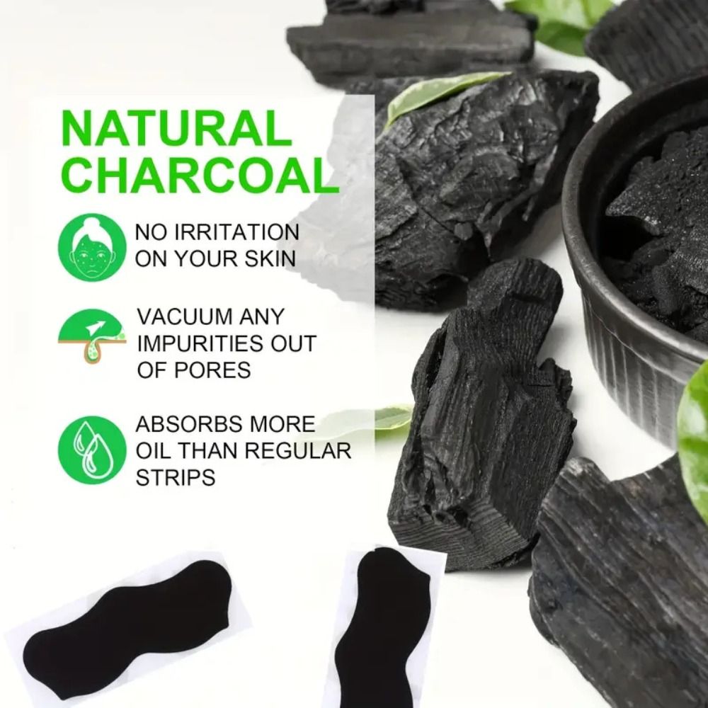 แผ่นลอกสิวเสี้ยนแบบลึก 10 ชิ้น - Charcoal Pore Strip บทวิจารณ์และราคา